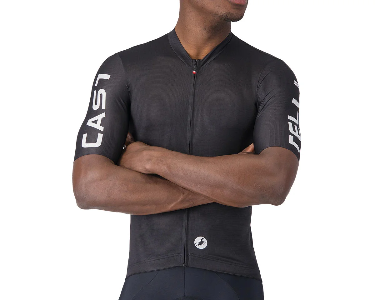 Castelli Entrata Apex Short Sleeve Jersey (Black/White) (XL)